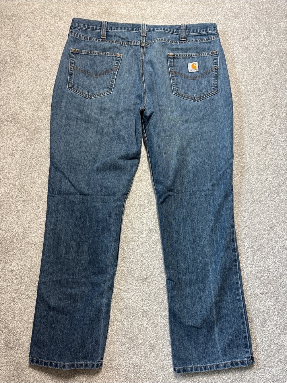Carhartt Men's Blue Straight Traditional Fit Jeans Size 40X30 Workwear